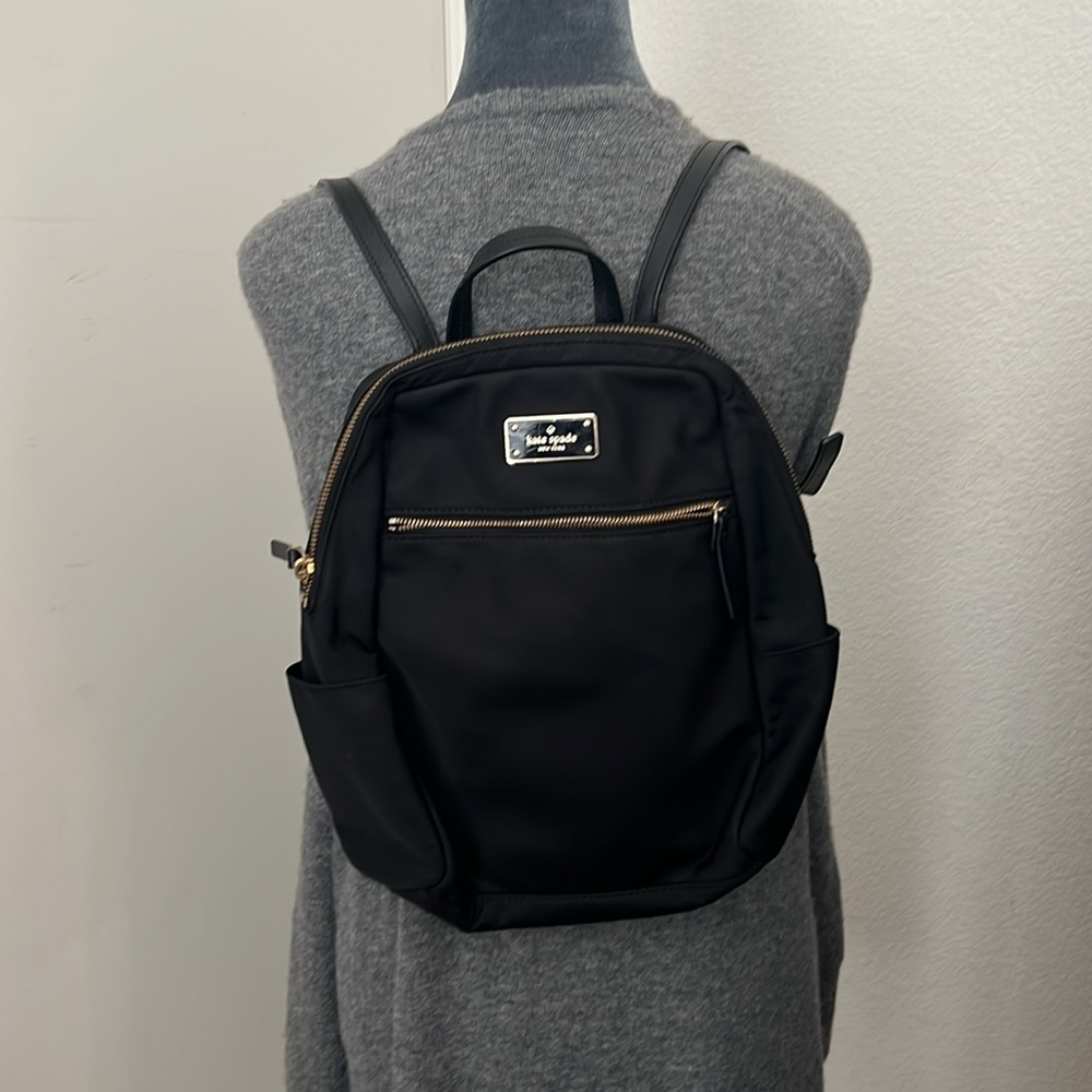 Kate Spade Black Backpack Compact Design